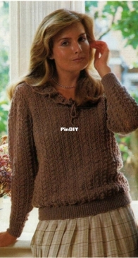 The Hamlyn Publishing Group - Light Lacy Sweater - Knitting in Larger Sizes