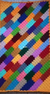multi-colored foot mat