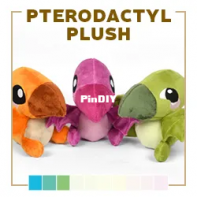 Sew Desu Ne? - Choly Knight - Pterodactyl Plush - Machine Embroidery Files - Free