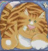 DMC K5025 Ginger Tabby Cat by Kate Mawdsley