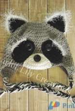Scarlet Lily Creations - Jamie Huisman - Raccoon Crochet Hat