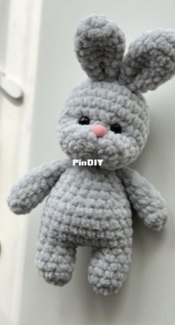 happytoys for you - Anastasia Kuznetsova - Анастасия Кузнецова - Mini bunny - Зайчик на ладошку - Russian