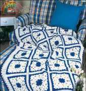 Royal Blue & Soft White by Dorris Brooks