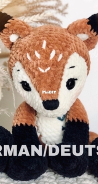 Finny the fox - Nadelkunst handmade - Annemarie Sichermann