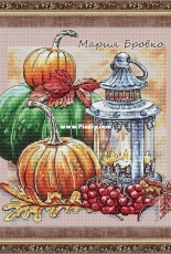 On The Threshold of Winter/ Autumn Lantern by Maria Brovko