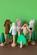 Farmyard Finger Puppets set A by Sachiyo Ishii-Free