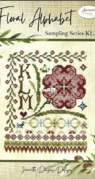 Jeannette Douglas Designs - Floral Alphabet KLM
