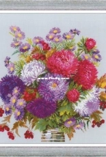 Riolis 1773 - Bouquet with Asters PCS