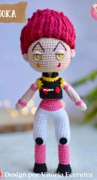 Amigurumisdavit - Vitória Ferreira - Hisoka - Portuguese