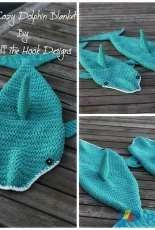 MJs Off The Hook Designs - Michelle Moore - Soft and Cozy Dolphin Blanket