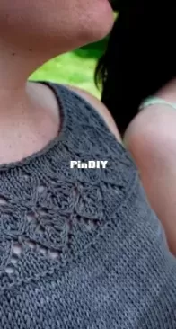 Fresh Mint tank top by Linden Down /Stockinette