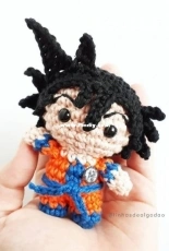 Linhas de algodao - Andreza Andrade -  Toy Art   Goku - Portuguese