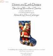 HAED HAEDGST 150 Stocking Woodland Santa by Dona Gelsinger