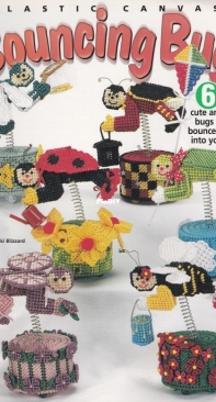 House of White Birches - Plastic Canvas Bouncing Bugs