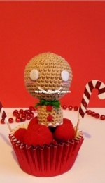 Harukishi crochet - Little Gingerbread - Petit Pain Depice - English and French - Free