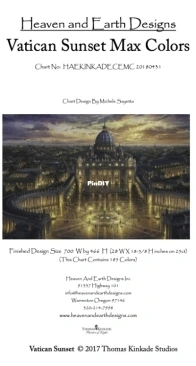 HAED HAEKINKADECEMC 20180431 Vatican Sunset Max Colors By Thomas Kinkade SAGA