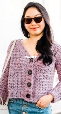 Forthefrills - Grace Forthefrills - Chunky V-Neck Button Cardigan - Free