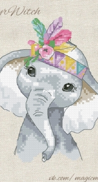 Marshmallow Witch - Baby Elephant by Asya Pristavova / Zephyr Witch