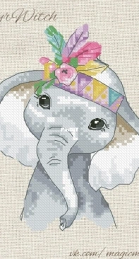 Marshmallow Witch - Baby Elephant by Asya Pristavova / Zephyr Witch