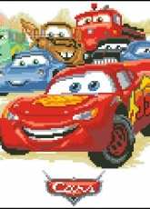 Vervaco 70.931 Lightning McQueen and friends pcs