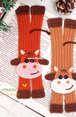 Svetlana Zabelina - Funny bull bookmark - Russian