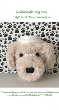 Hooked by Angel - Angela Doherty - Goldendoodle Mug Cozy
