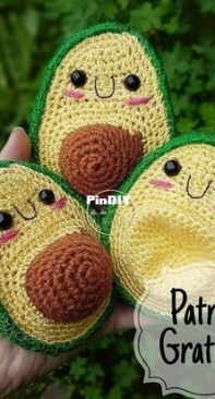 Amigurumis San Vicente - Mabel Berríos Vergara - Avocado - Paltita - Spanish - Free