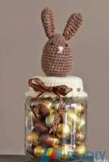 Sietske Wouda - Easter Bunny Jar Topper - Dutch - Free