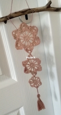 Crochet hanging decor