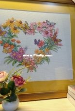 Wildflower Wreath by Dimension - Framed