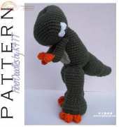 Fiber Doodles - K4TT - Kiss Series Tyrannosaurus