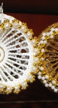 Chrocheted christmas ball