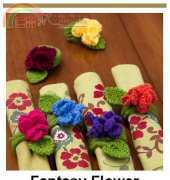 Coats & Clark Red Heart LW2593 - Fantasy Flower Napkin Rings
