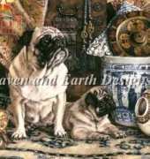 HAED HAETRL1232 Pug With Puppy by Thomas Rivers Lovelace