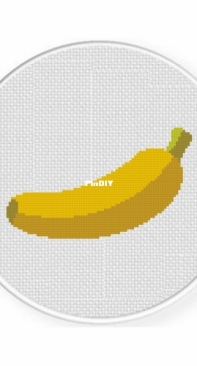 Daily Cross Stitch - Single Banana