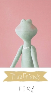Tilda Friends -  Frog -  Free