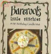 Bareroots Little Stitchies 158 - Birthday Candle Mat