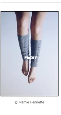 Guêtres (Legwarmers) Marina by Mamie Henriette - English, French - Free