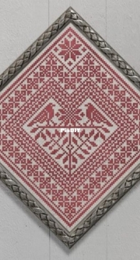 Modern Folk Embroidery - MFD019 - Distelfink Heart - A Good-Luck Charm