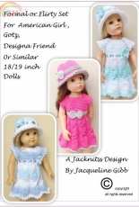 48 Formal or Flirty Set for 18"inch Doll -Jacknitts Design