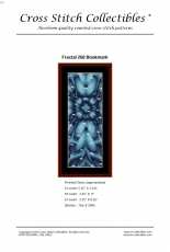 Cross Stitch Collectibles - Fractal 268 Bookmark - FR-268