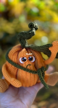 Toys metlina elena _ Halloween crochet pumpkin _ English