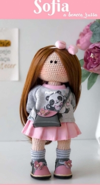 Pititika Amigurumi -  Edileusa Anjos - The Russian Doll - Sofia a Boneca Russa - Portuguese