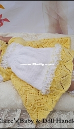 Claires Baby & Doll Handknit Designs - F132 Baby Alice Dress Set