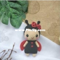 Min Handmade - Animal ​Crochet ​Doll - Ladybug - Translated