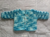 Crocheted baby cardigan