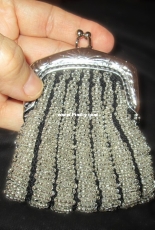small beaded purse