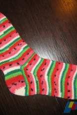 Watermelon Basic Sock Pattern by Abigail Grasso-Free