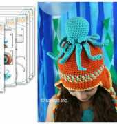 Ira Rott Designs - Ira Rott - Sea Creatures Inky the Octopus Hat and Stuffed Toy