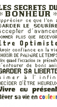 Le Point de Croix de Martine - Les Secrets du Bonheur - Free